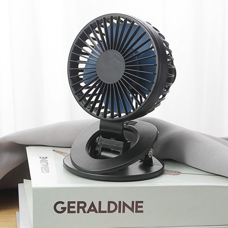 Nouveau ventilateur à pince, mini ventilateur de bureau USB, petit ventilateur rechargeable pour dortoir, voiture ou maison, cadeau