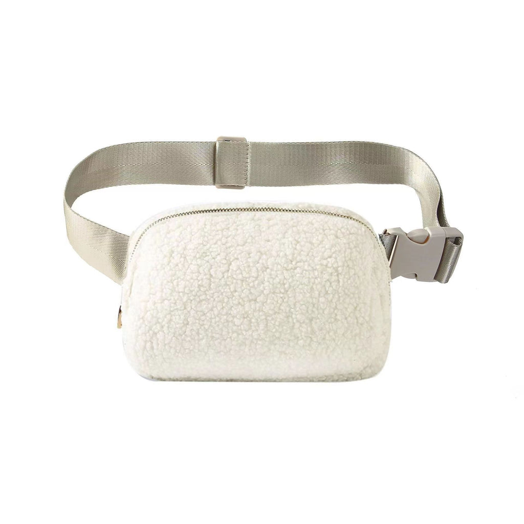 Bolso de peluche elegante para mujer, riñonera deportiva, bolso mensajero, bolsa de deporte exterior para mujeres.