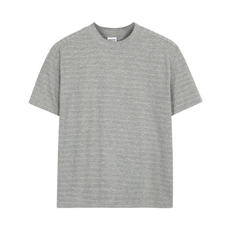 23,29 USD - T-shirt à manches courtes unisexe, tendance et simple, coupe courte et épaules classiques.