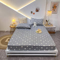 23,29/26,76/29,08 USD - Drap-housse en coton élastique à motifs géométriques, housse de matelas élastique, ensemble de literie Queen/King