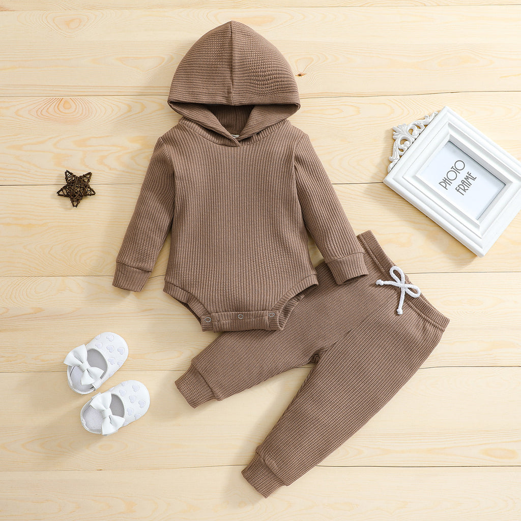 Ensembles unis pour bébé (4 couleurs) - Combinaison-pantalon à manches longues - 4 couleurs - Automne/Hiver