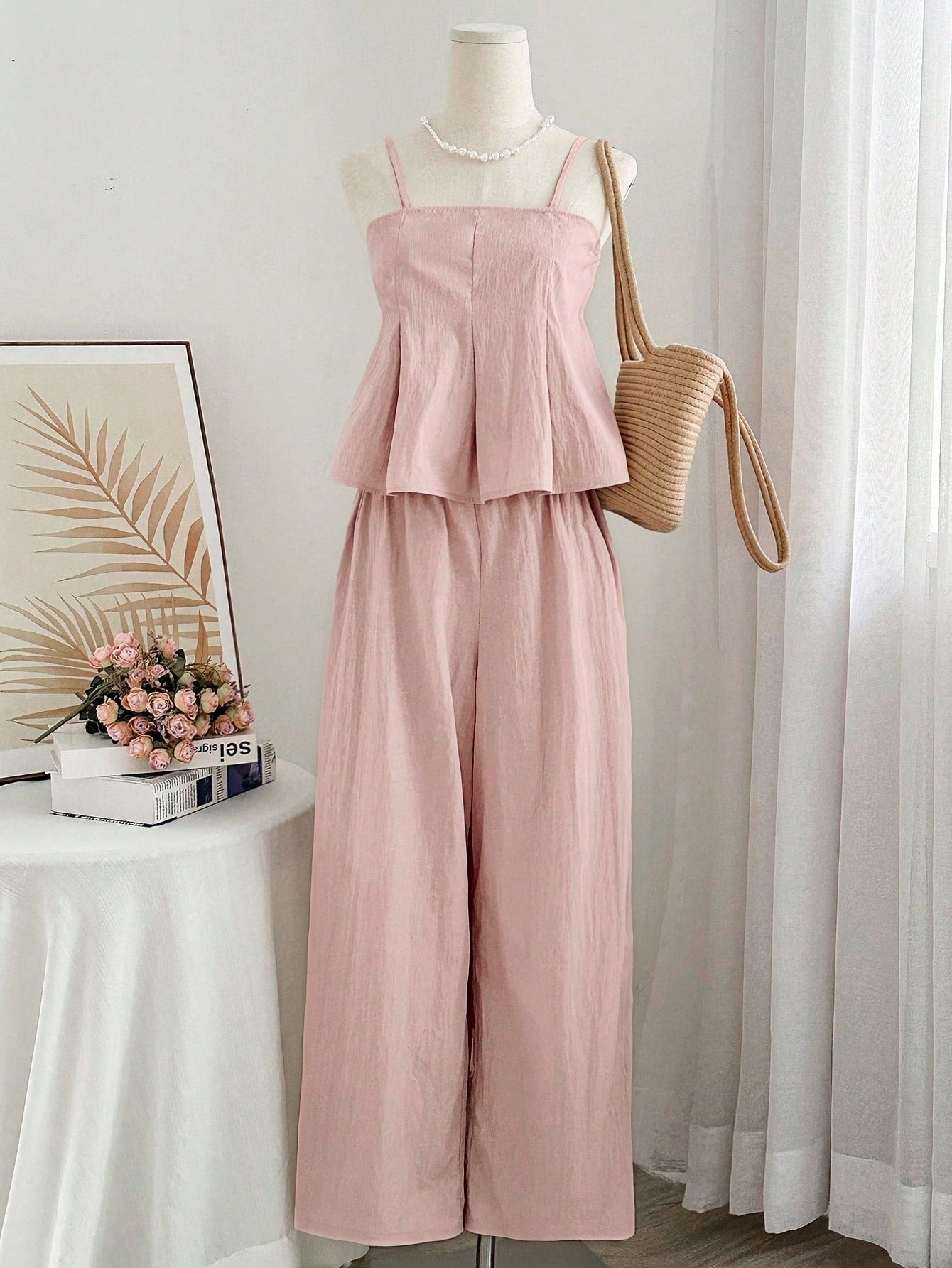 ensemble pantalon long sans manches
