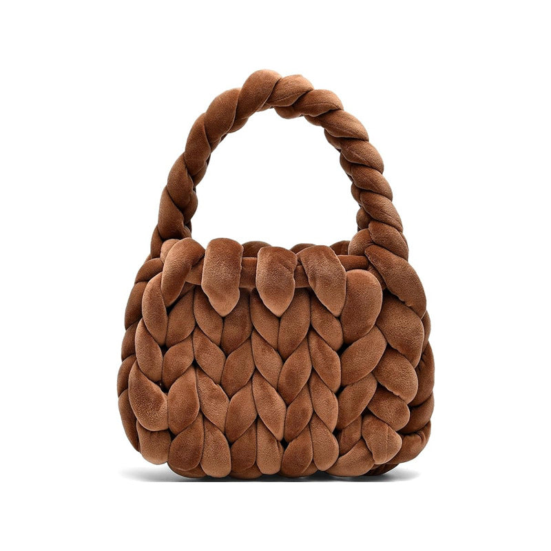 19.80 USD - Sac de facteur portatif tissé à la main avec un noyau en velours cristal.