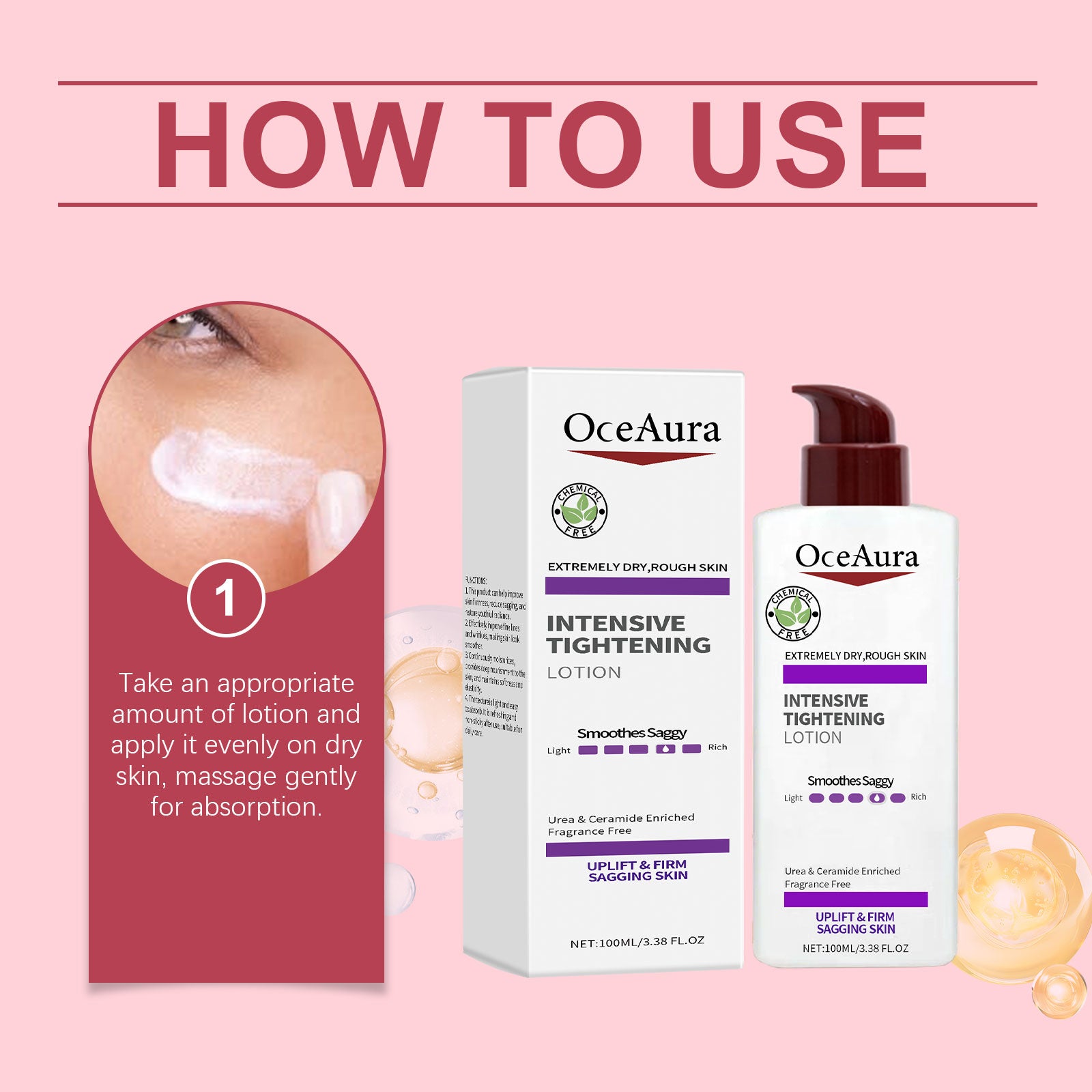 Crema facial nutritiva Oceaura, tratamiento reparador de día y noche para una piel suave e hidratada. Fórmula ligera e hidratante.