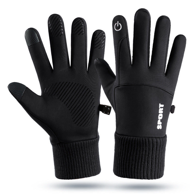 Gants d'extérieur pour hommes en hiver, chauds et moelleux, compatibles avec les écrans tactiles, antidérapants, coupe-vent et imperméables ; gants pour femmes en hiver.