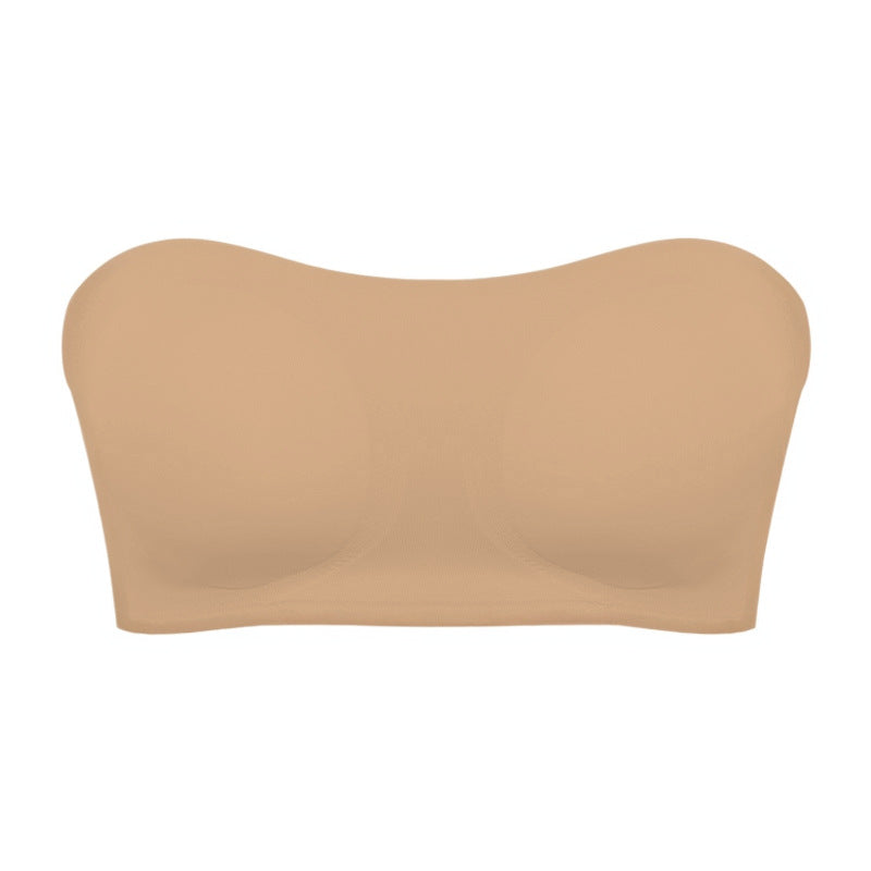 Soutien-gorge sans bretelles pour femme avec fermeture latérale croisée
