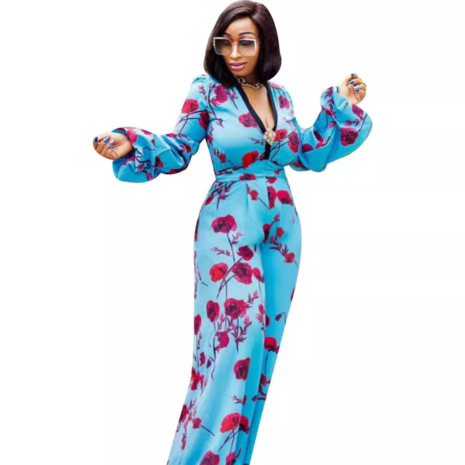 Combinaison-pantalon longue élégante pour femme – Style mode africaine