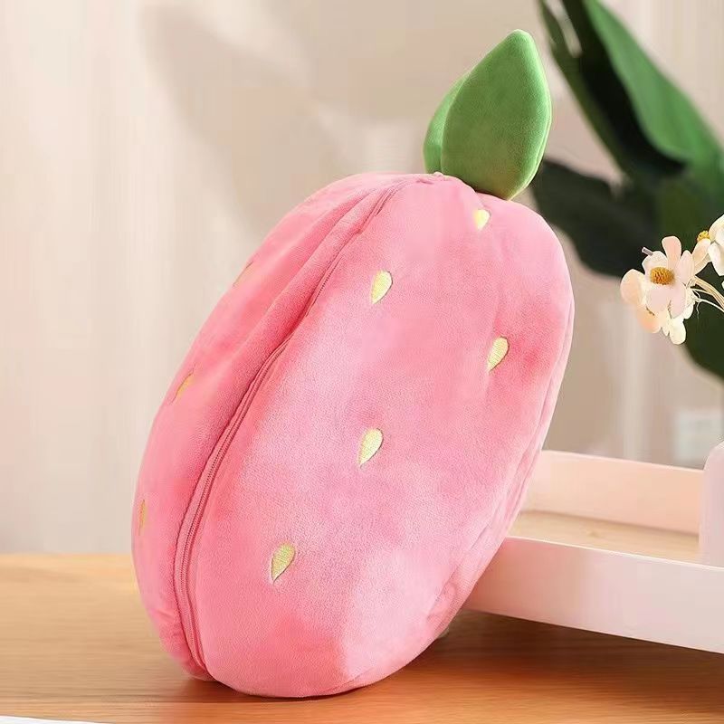 25,62/30,28/41,92 USD - Peluche Lapin Kawaii aux Fruits Transformés Carotte Fraise se Transforme en Lapin, Jouet en Peluche Cadeau d'Anniversaire ou de Noël pour Enfants, Muppet