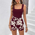 ensemble short à imprimé floral