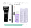 Crystalline gel, fast-extending gel, polygel