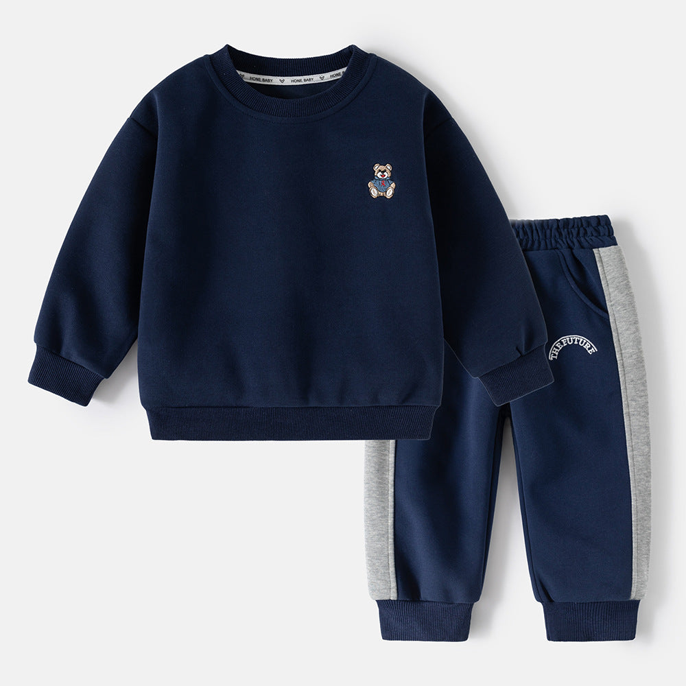 26.77 USD Ensemble de sport uni à motifs de dessins animés pour garçons, printemps-automne, pour enfants et tout-petits.