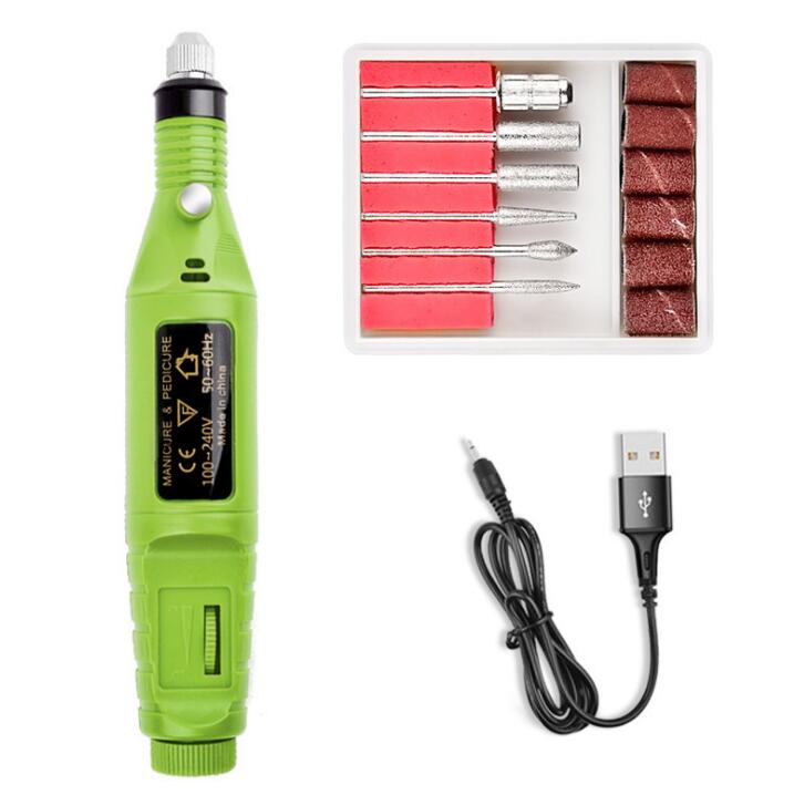Electric Nail Drill Kit, Gel Nail Remover Machine, Nail Art Tool Kit, Pen, Nail File, Sanding Bands