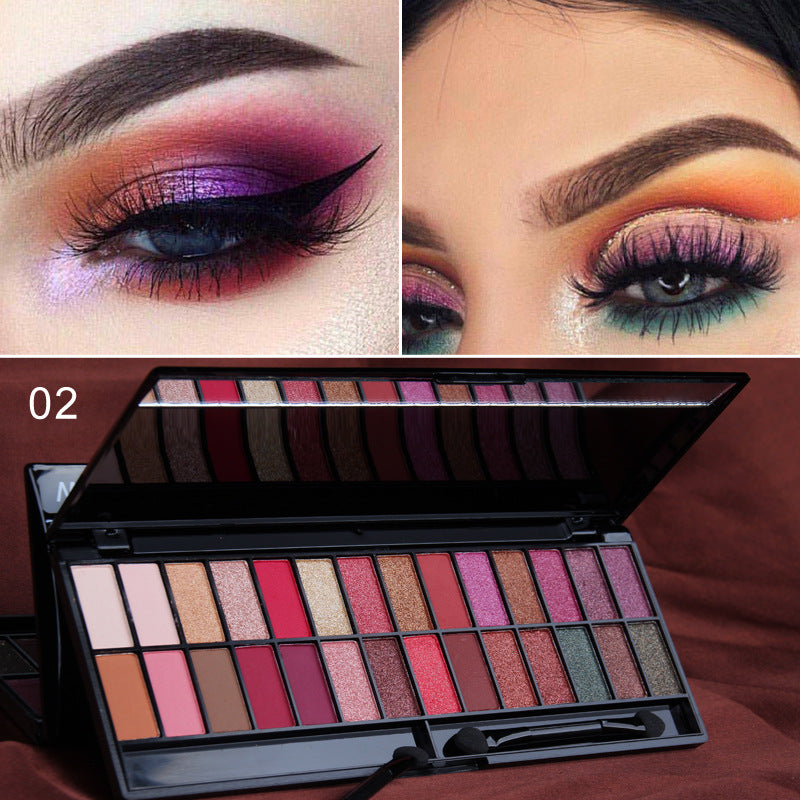 Paleta de 28 sombras de ojos CmaaDU, maquillaje para principiantes, mate y nacarado