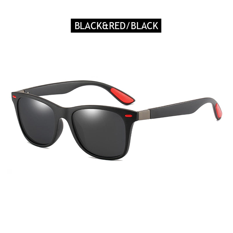 15.13 USD Lunettes de soleil polarisées pour hommes style carré classique, en plastique, pour la conduite. Lunettes de soleil tendance pour hommes, teintes noires, protection UV400.