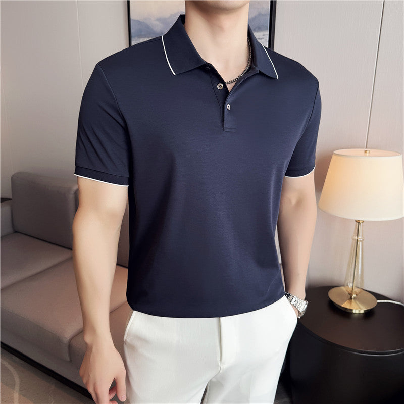 26.66 USD T-shirt polo à manches courtes pour homme