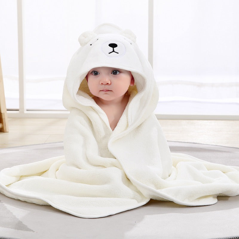 13,97 USD serviette de bain à capuche pour bébé, motif éléphant et animal de dessin animé, en gros.