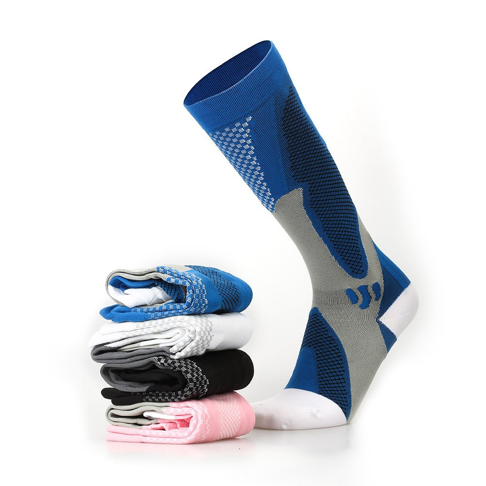 13.97 USD Chaussettes de football respirantes d'été pour hommes, chaussettes élastiques spéciales pour mollets, idéales pour la course, le fitness et le sport.