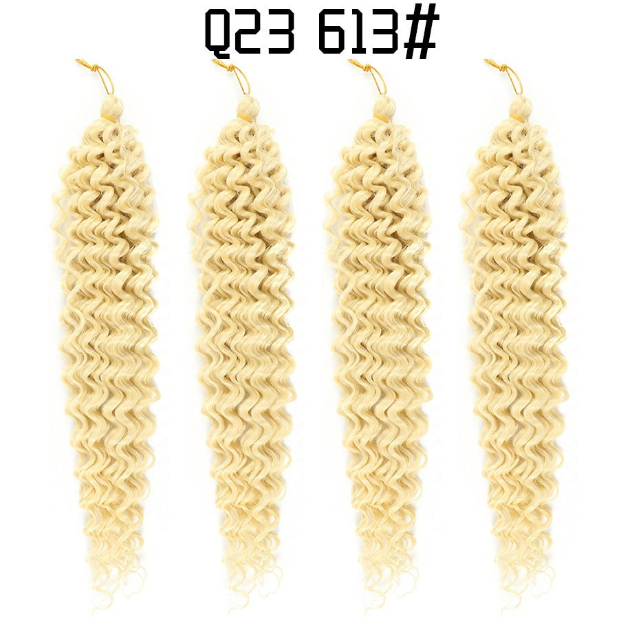 Perruque au crochet de style africain, cheveux texturés « Deep Wave » (ondulations profondes) et boucles façon latine, volumineuse