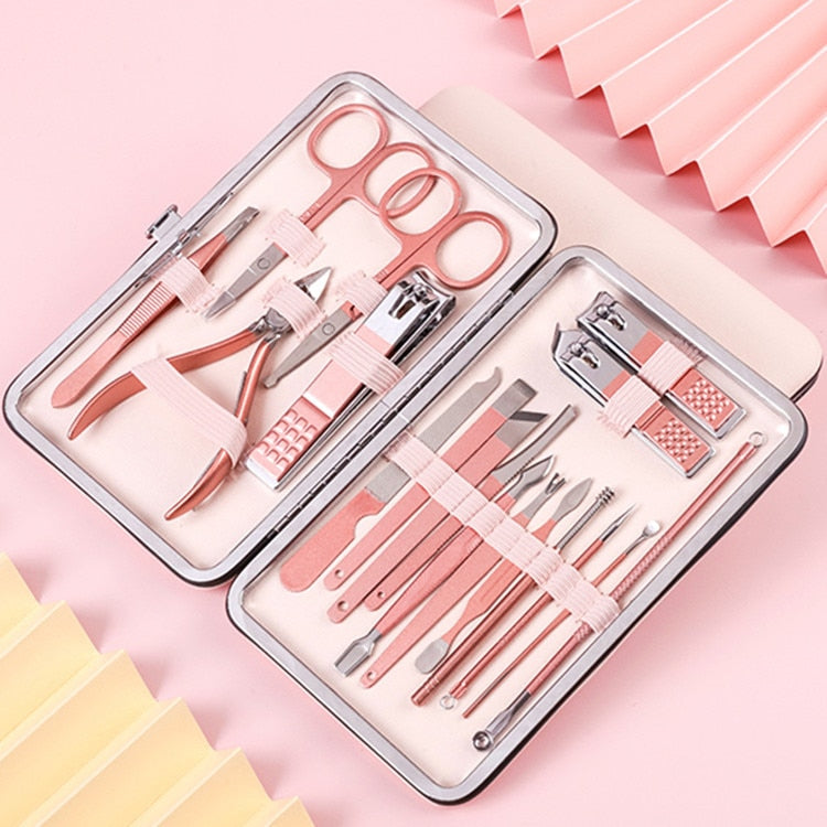 17,99 USD - Ensemble de ciseaux, coupe-ongles, pince à cuticules mortes, pince à ongles, couteau de pédicure, outil pour ongles inflammés