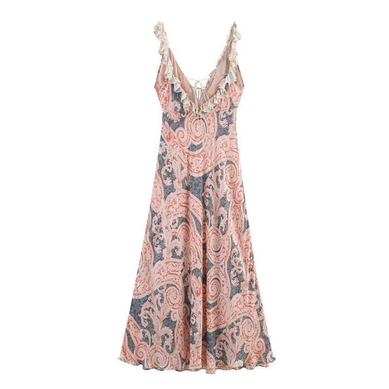 Robe imprimée décontracté et piquante