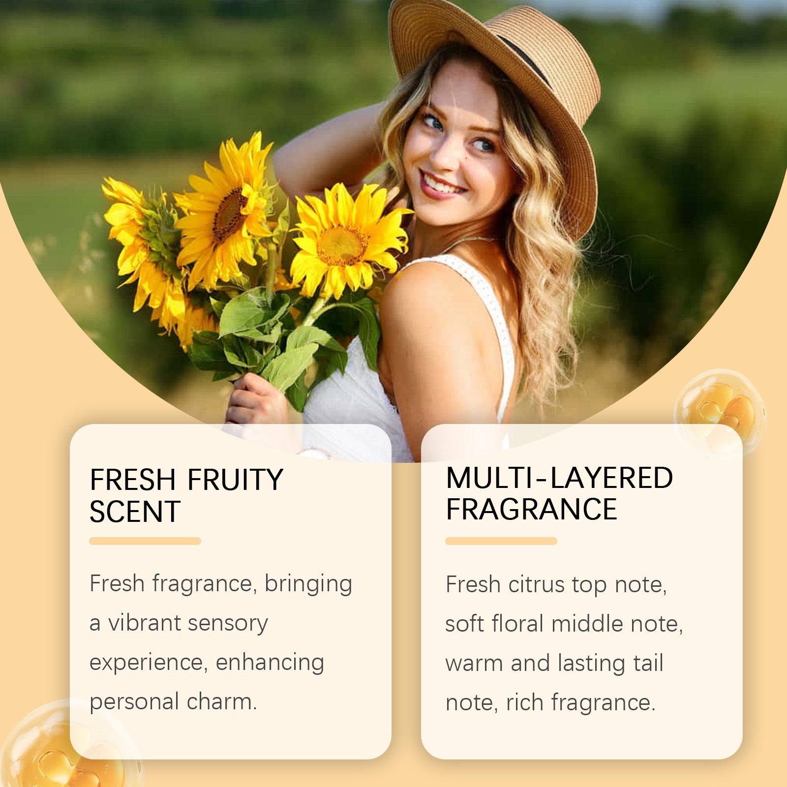 Grapefruit perfume spray, natural, fresh, and long-lasting fragrance, for a captivating and light atmosphere.