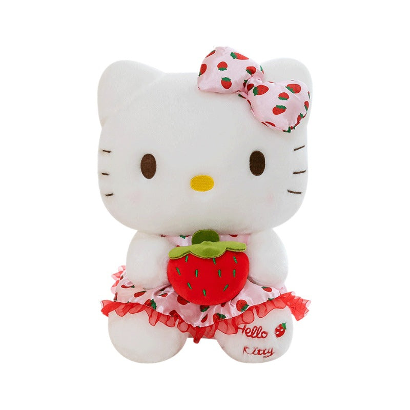23,29/29,11 USD - Peluche Hello Kitty Fraise, Poupée Mignonne, Compagnon de Sommeil, Cadeau pour Petite Amie ou autre.