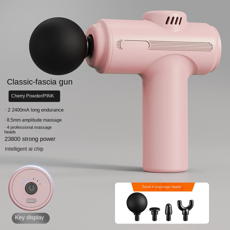 27.93/30.86 USD - Household Muscle Massage Gun, Electric Massager, USB Rechargeable Mini Massage Gun for Muscle Relief