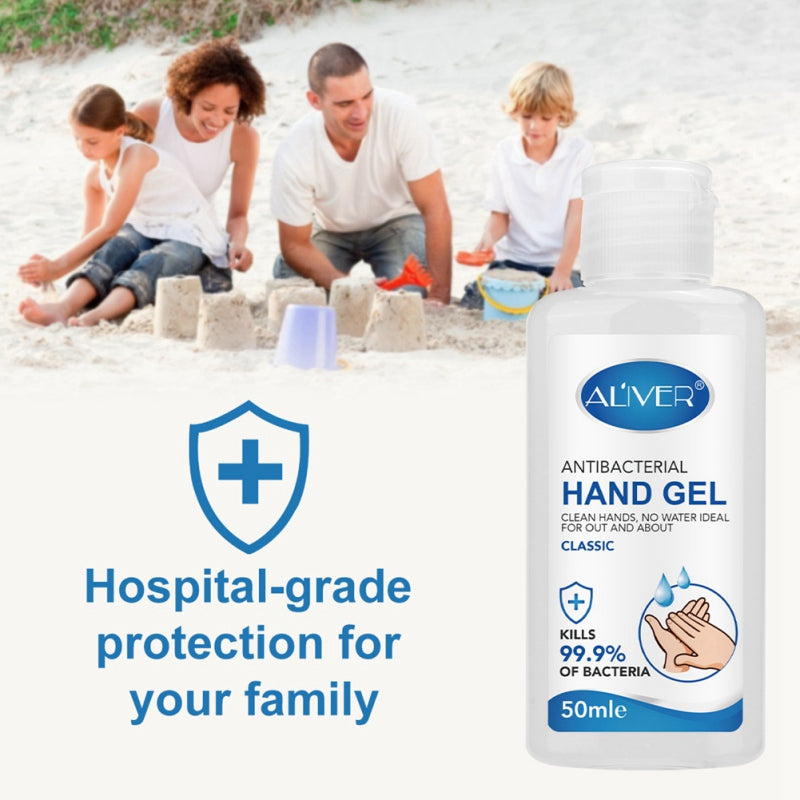 16.30 USD - Bacteriostatic disinfecting and sterilizing hydroalcoholic hand gel, portable no-rinse liquid soap 50 ml