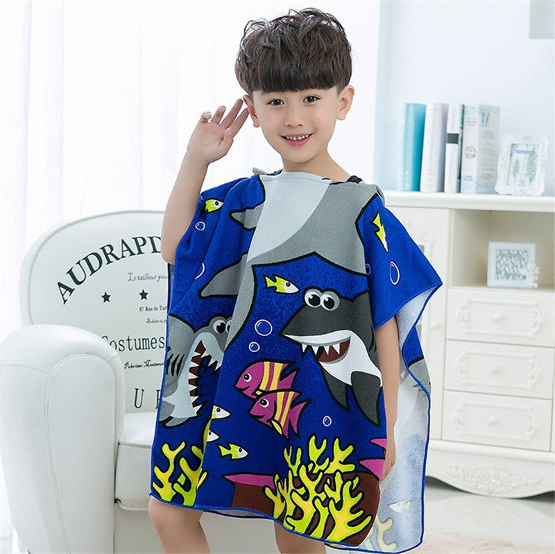 17.46 USD Cape de plage à capuche pour enfants, motif animaux, en microfibre, 60 x 120 cm, idéale pour la natation et le bain. Convient aux bébés et aux filles.
