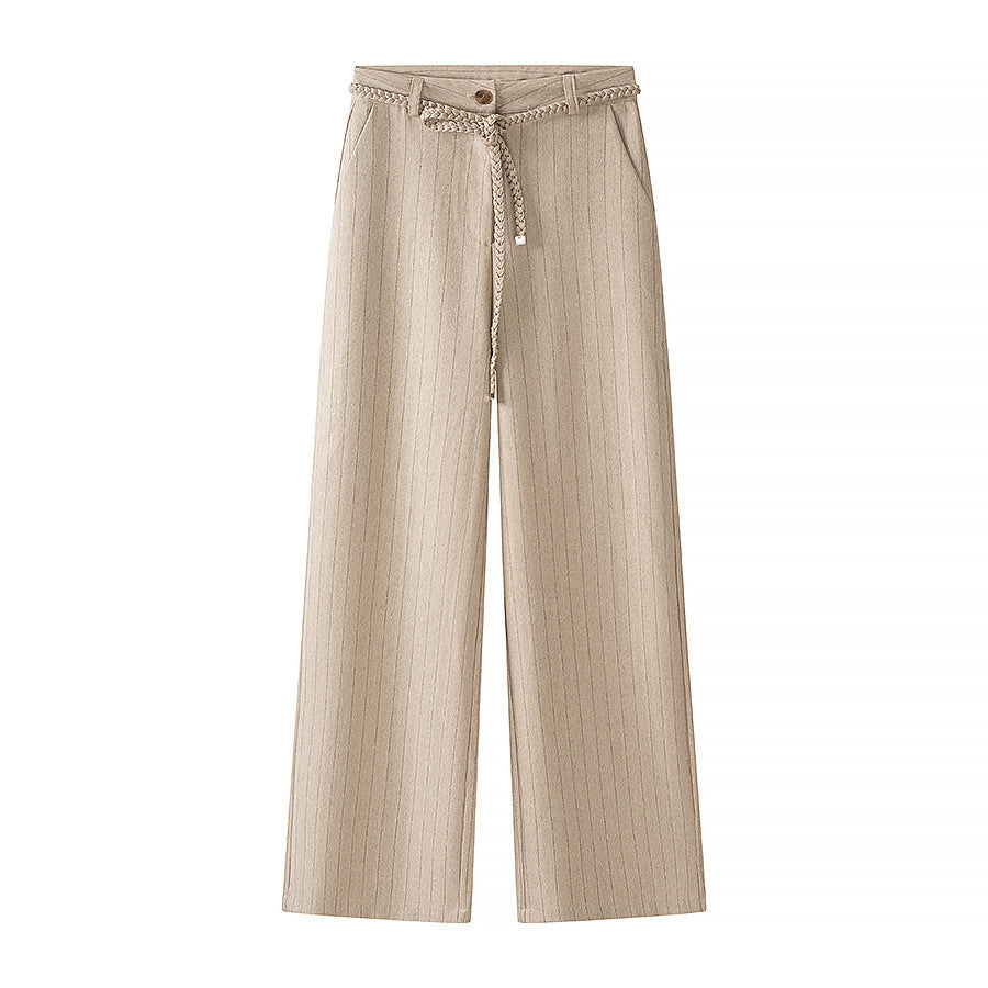 Ensemble débardeur sans manches à col rond et pantalon droit décontracté