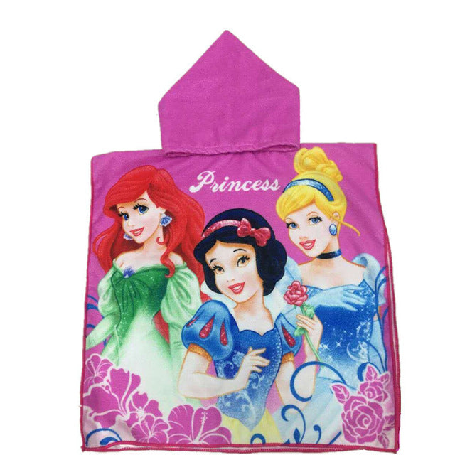 17.46 USD Cape de plage à capuche pour enfants, motif animaux, en microfibre, 60 x 120 cm, idéale pour la natation et le bain. Convient aux bébés et aux filles.