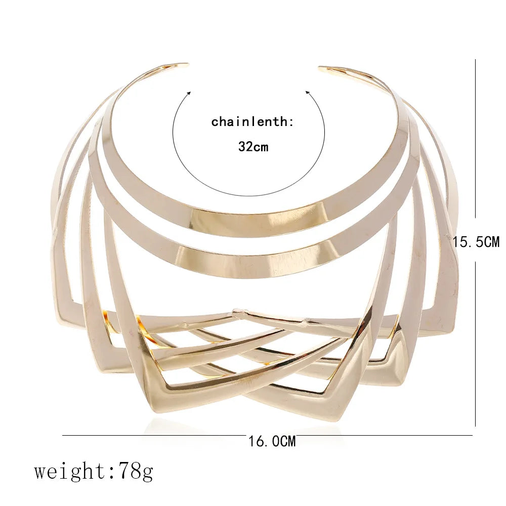 Collier ras du cou gothique en alliage, style africain court et minimaliste, bijou fantaisie pour femme, cadeau idéal