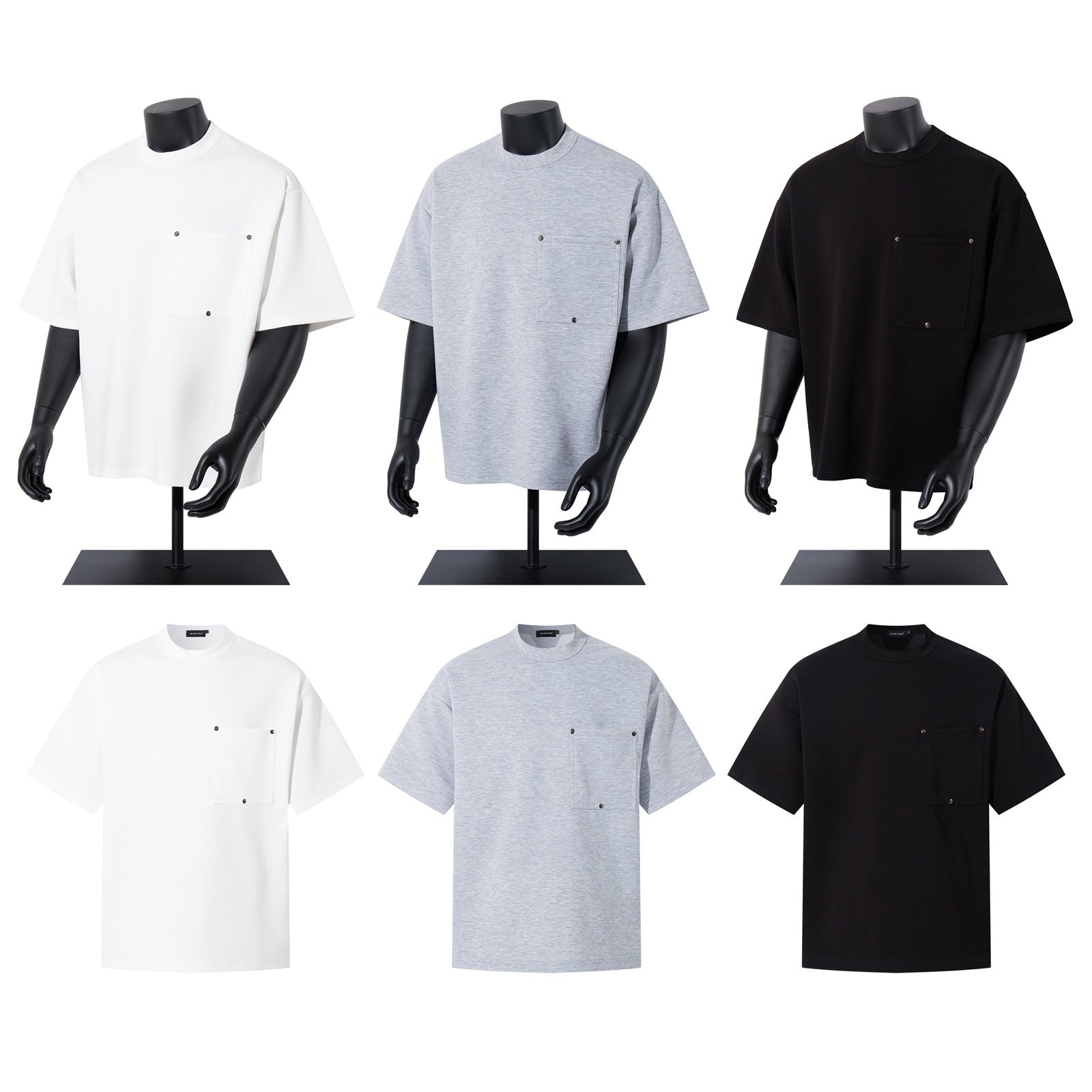 27,70 USD - T-shirt uni à manches courtes, coupe ample et tendance, idéal pour l'été, pour hommes, femmes et couples.