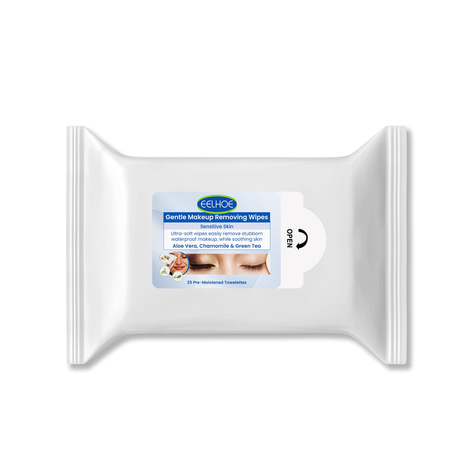 18.62 USD - EELHOE Gentle Makeup Remover Wipes Deeply Cleanse Face, Eyes & Lips Gentle, Refreshing, and Non-Irritating Makeup Remover Wipes