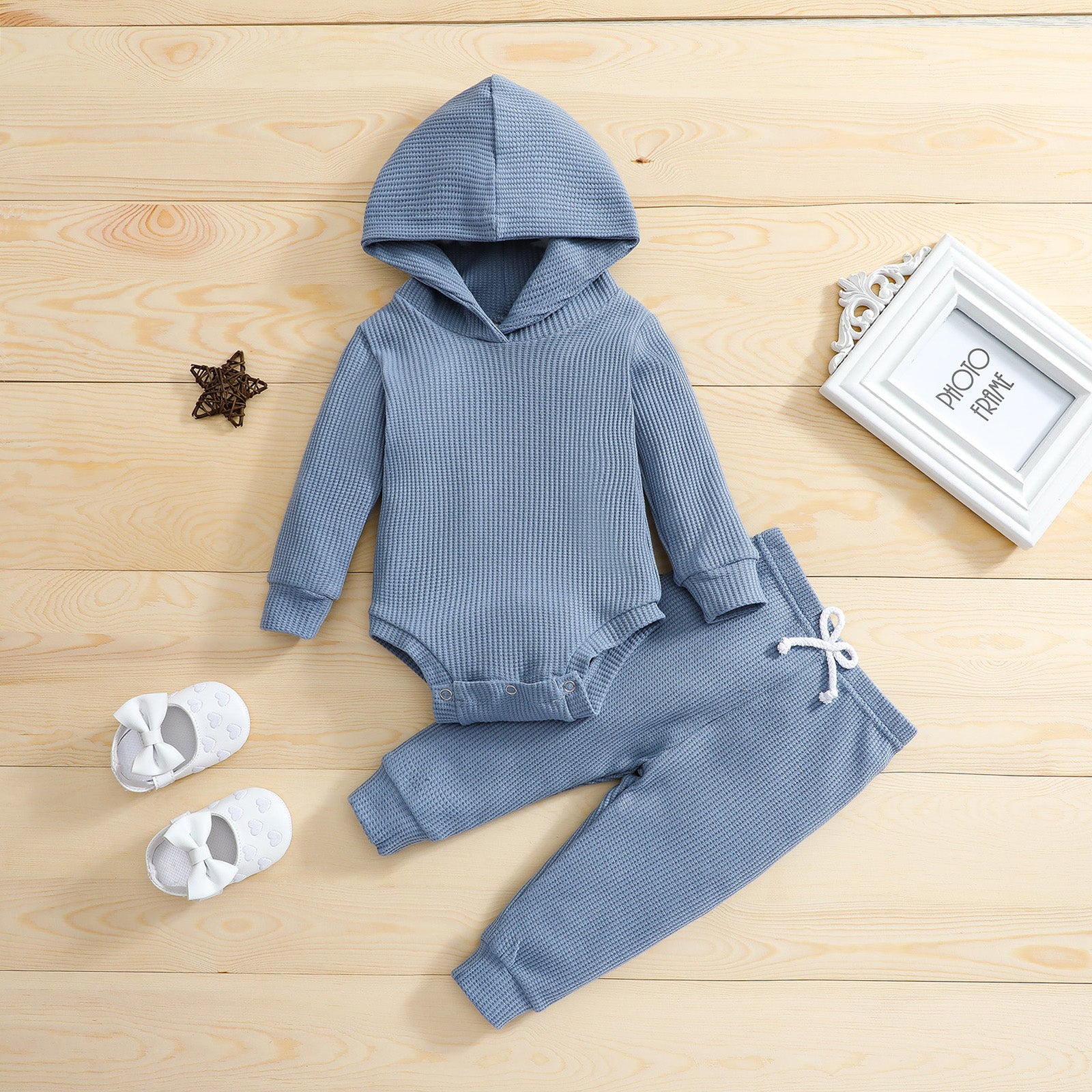 Ensembles unis pour bébé (4 couleurs) - Combinaison-pantalon à manches longues - 4 couleurs - Automne/Hiver