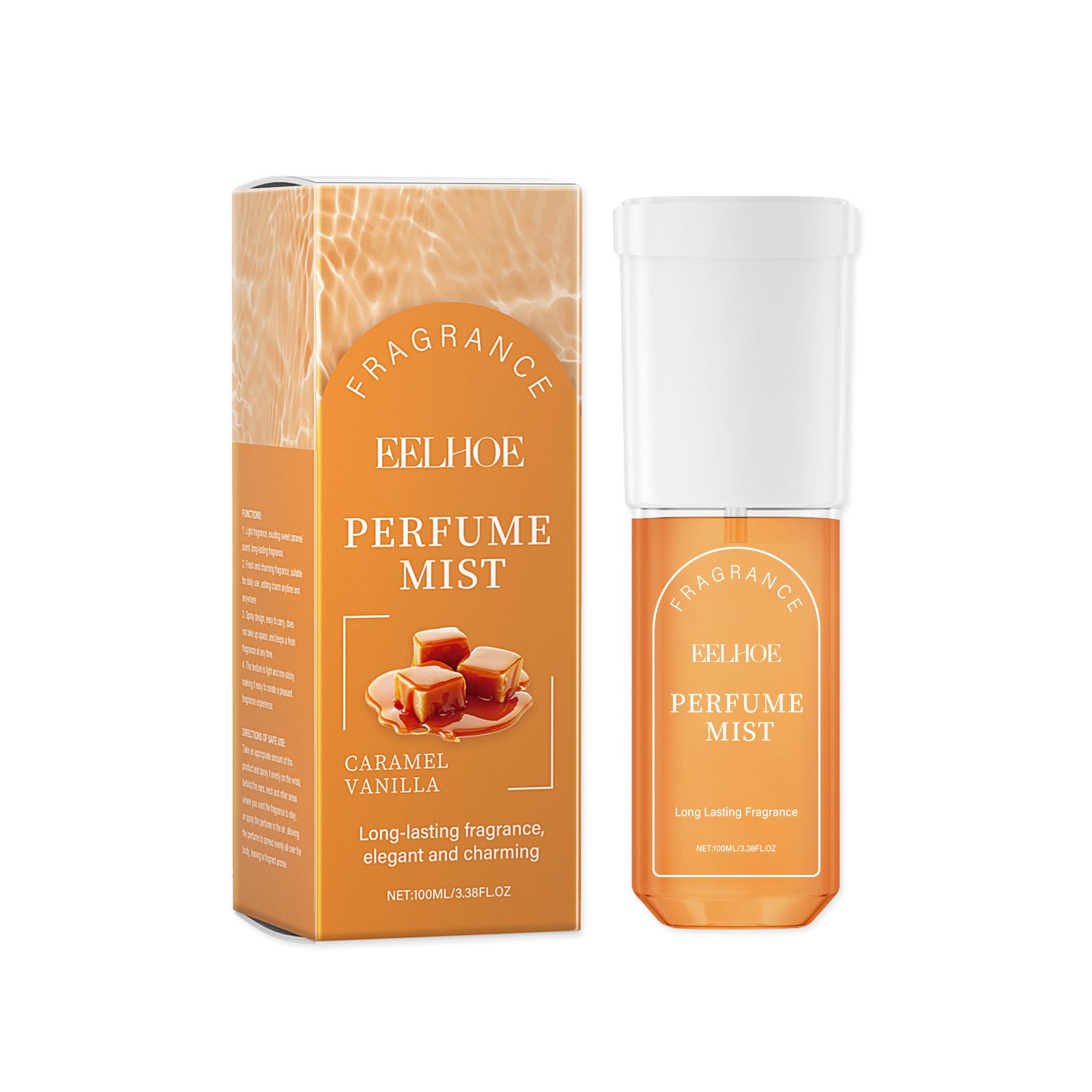 $16.88 - EELHOE Caramelized Vanilla Body Mist, Light and Sweet Fragrance, with Natural and Fresh Notes, Non-Greasy.