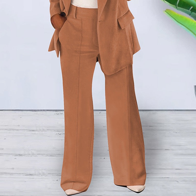 Women's blazer, slim fit, notched lapel, plain color