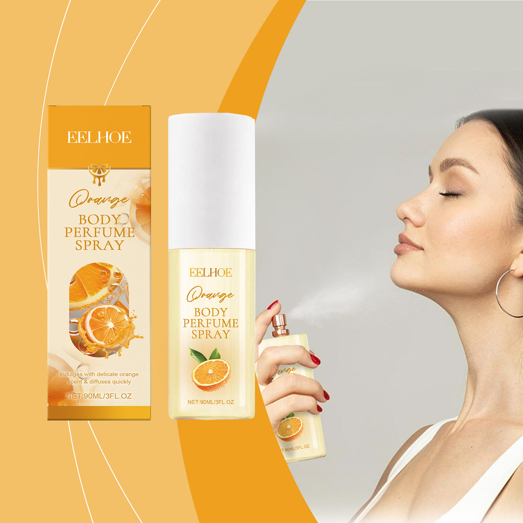 Perfume corporal de naranja, bruma ligera y fresca, fragancia frutal para llevar a todas partes