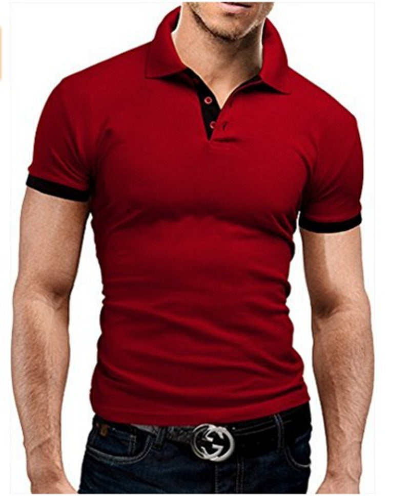 31.43 USD Nouveau T-shirt d'été Paul pour homme, manches courtes, polo tendance.
