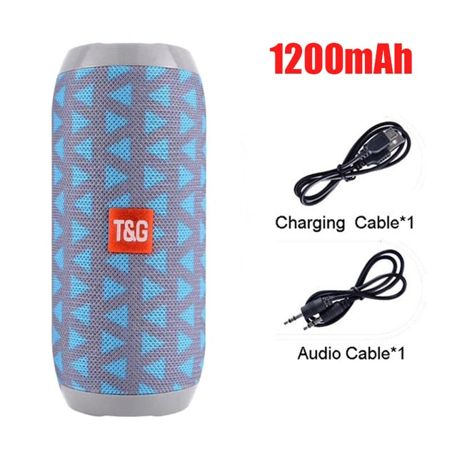 YABA Portable Wireless Bluetooth Speaker, 3D Stereo Audio System, Surround Soundbar, TF Card, AUX, USB, Sound Box