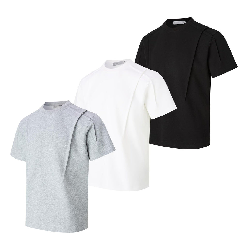 26.78 USD - T-shirt simple et ample à col rond et manches courtes pour hommes et femmes