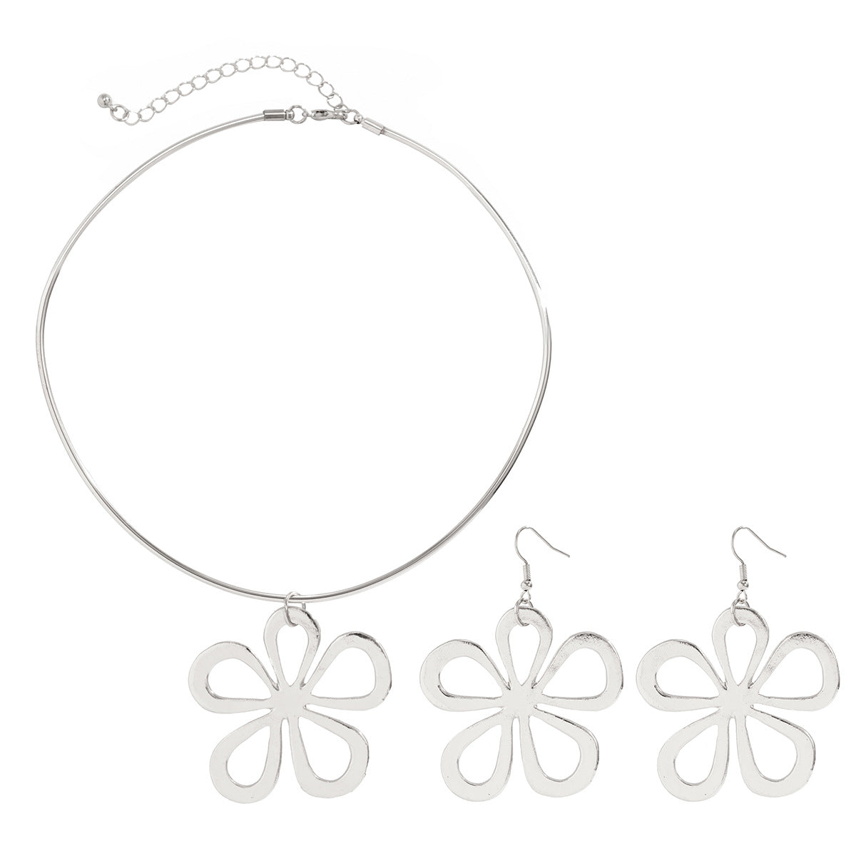 $8.15/15.53 USD - Women's versatile hollow floral retro black rope necklace