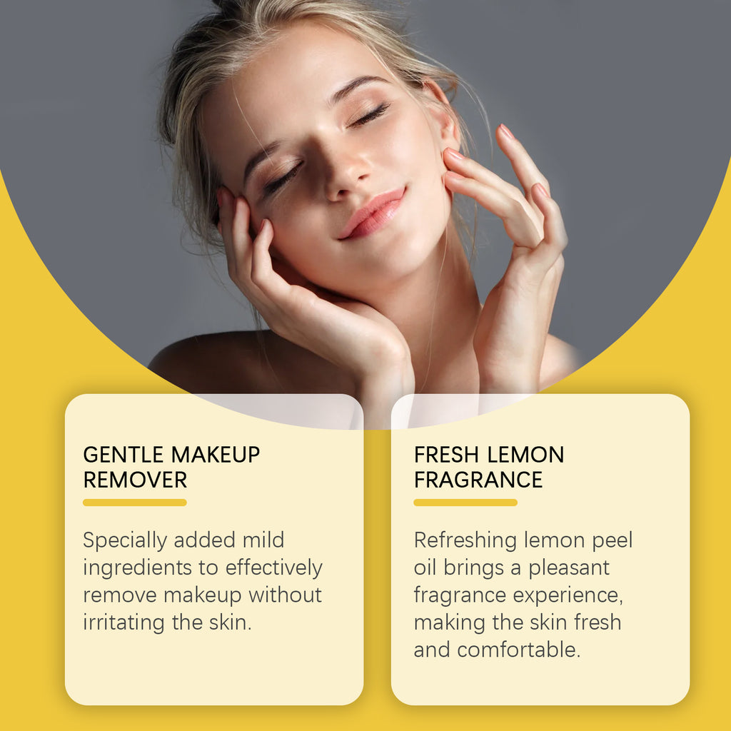$18.64 - EELHOE Ginger Lemon Make-up Remover Pads, Gentle Facial Makeup Remover, Non-tightening Skin Care