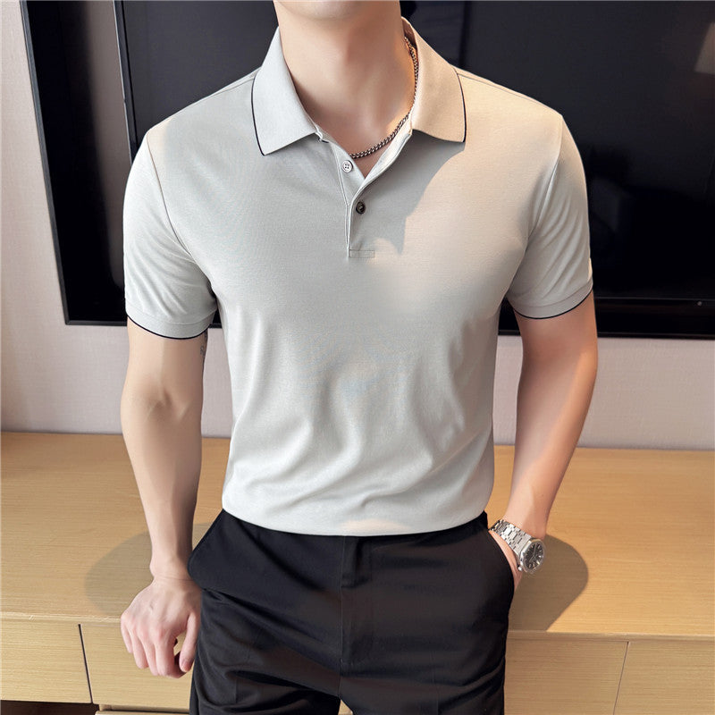 26.66 USD T-shirt polo à manches courtes pour homme