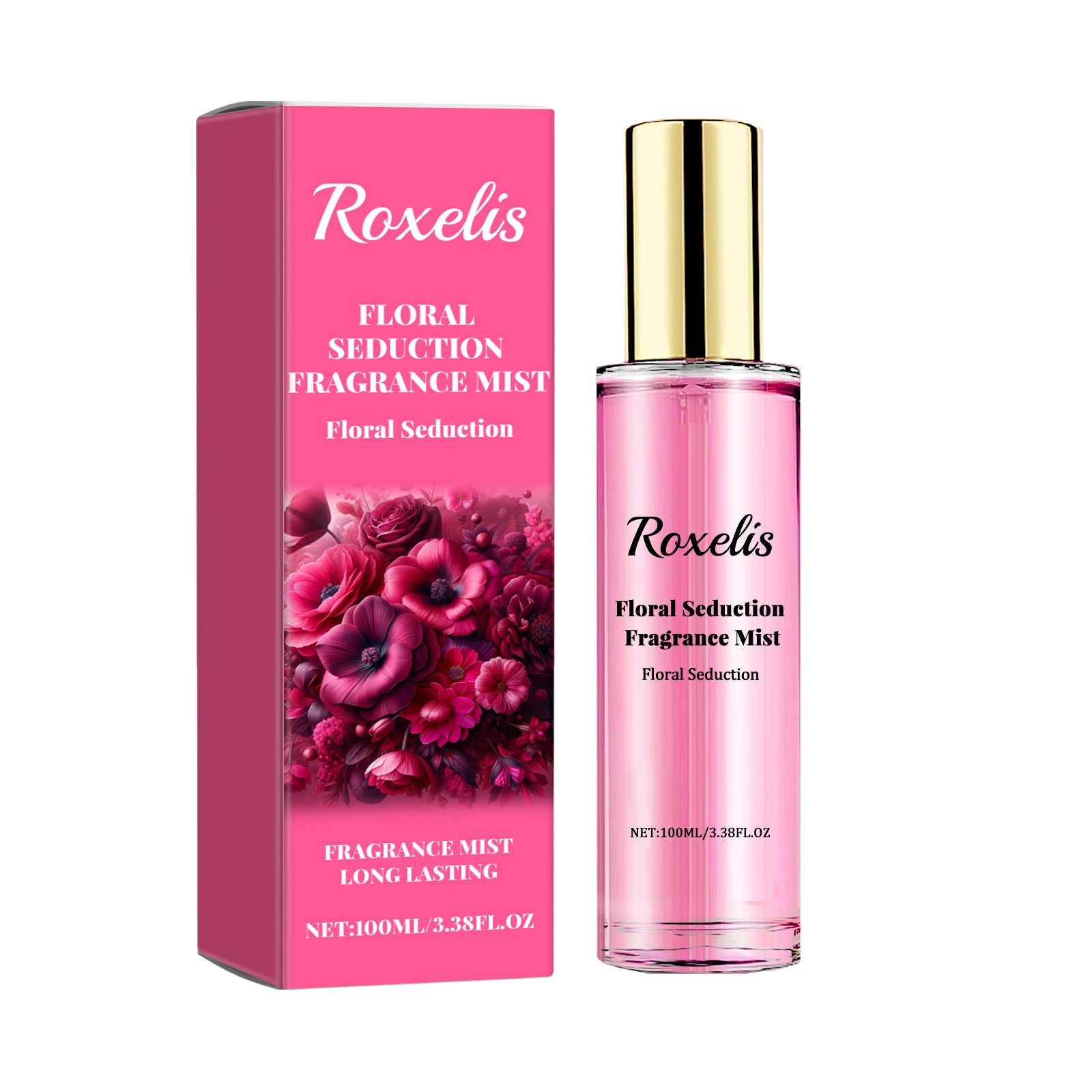 Bruma perfumada para el cuerpo Floral Seduction, fragancia fresca y natural de larga duración para una cita romántica, creando un ambiente propicio para el encuentro.