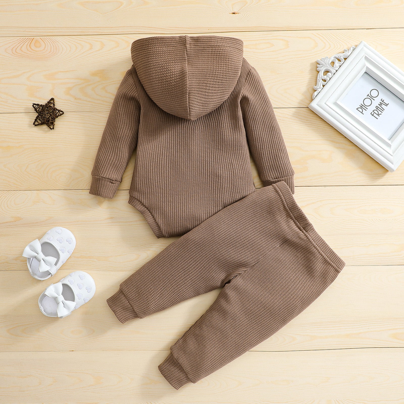 Ensembles unis pour bébé (4 couleurs) - Combinaison-pantalon à manches longues - 4 couleurs - Automne/Hiver