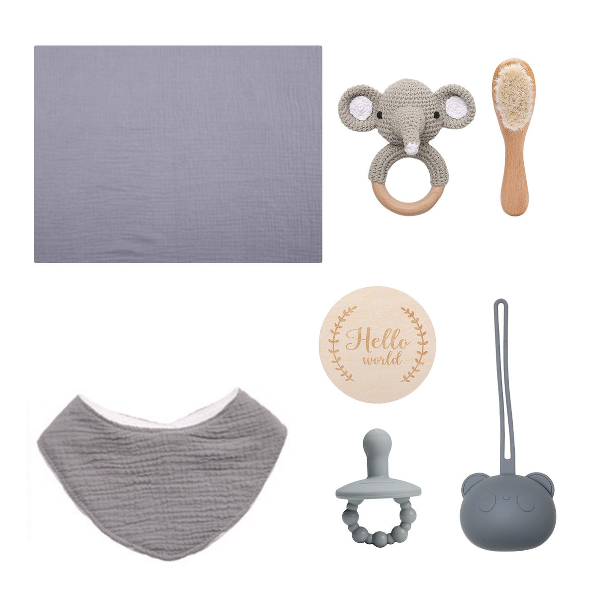 Sweat à capuche pour bébé avec inscription – haut simple et décontracté