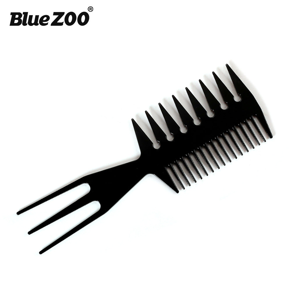 Peigne à tête huilée, peigne double face à insert en poisson, peigne plat à grandes dents, peigne fourchu inférieur, peigne à plaque pour coiffure