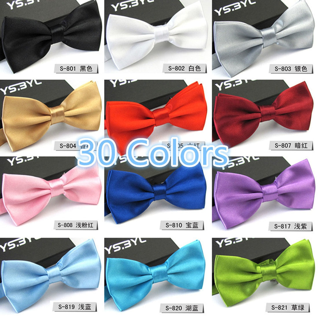 12.43 USD Nœud papillon homme, 1 pièce, style classique, en satin, idéal pour smoking, mariage ou soirée. Motif papillon ajustable.