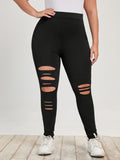 Fat Girl's Large Hole Bottomed Pants